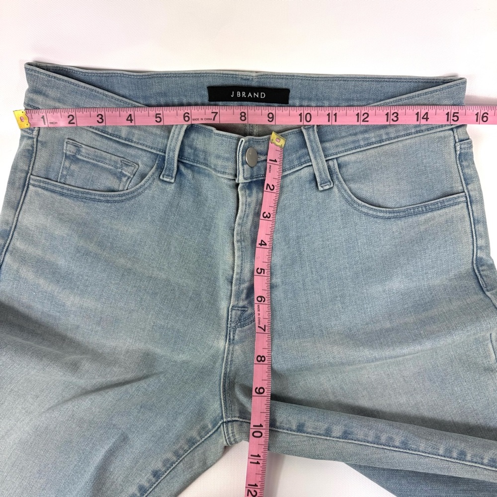 J Brand high rise light blue denim cut off jean shorts - size 31 - Picture 6 of 10
